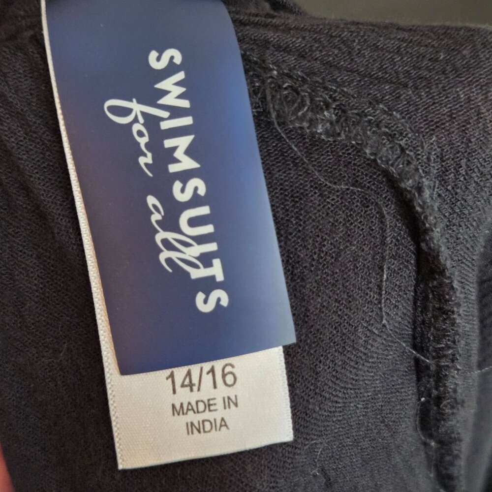 Swimsuits for All Women's Sleeveless Coverup Black Size 14/16 - Picture 7 of 8